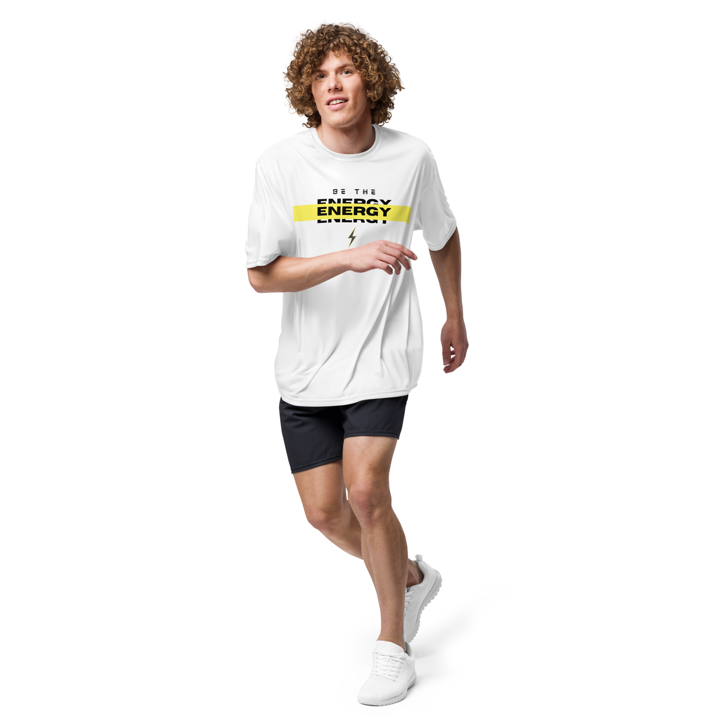 BE THE ENERGY Performance Tee (white)