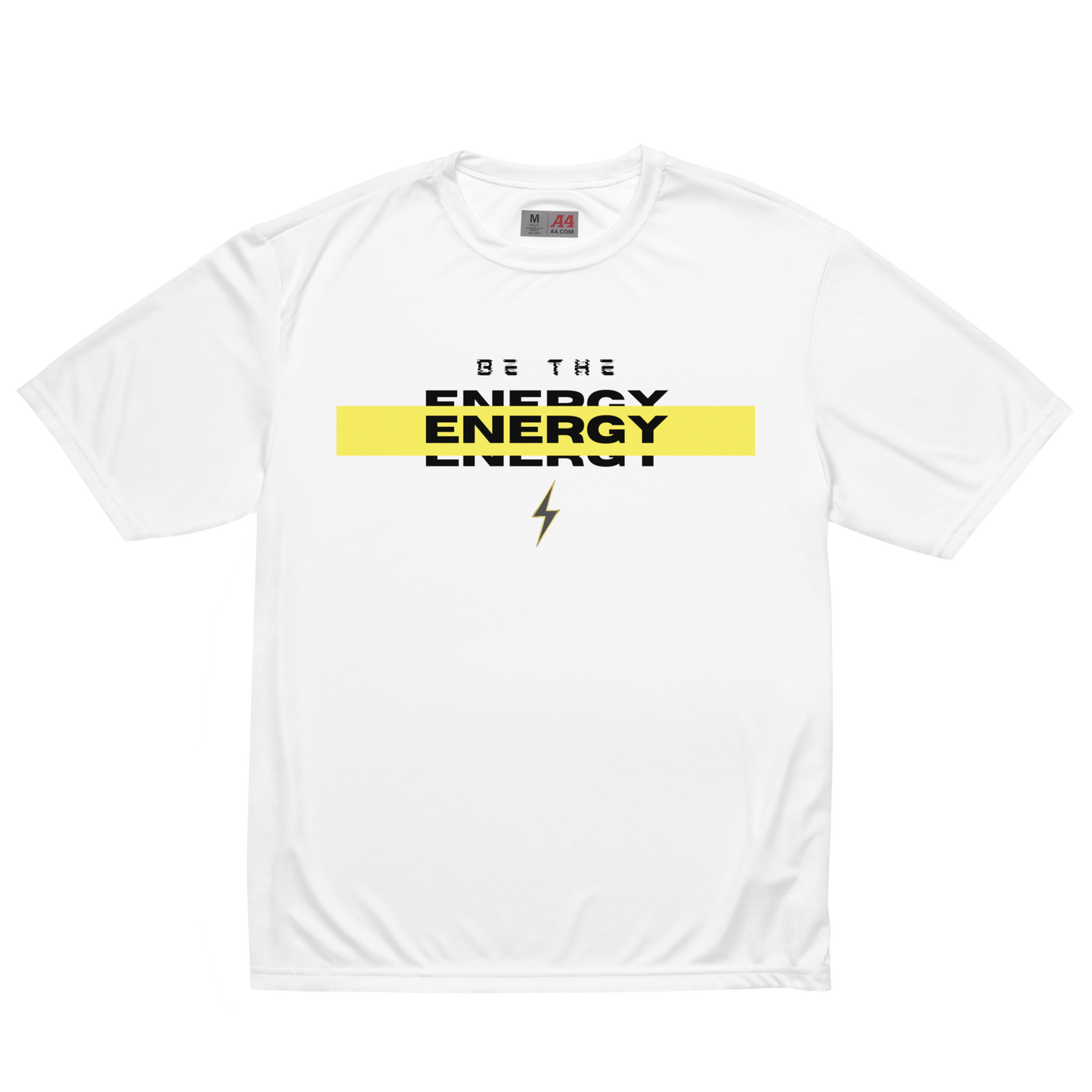 BE THE ENERGY Performance Tee (white)